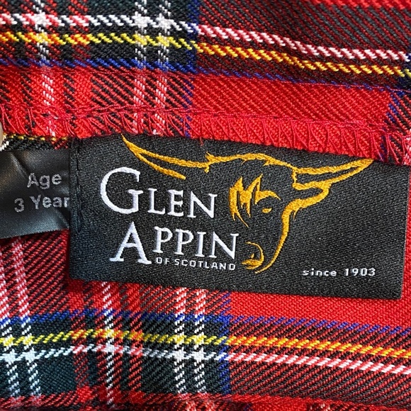 Glen Appin of Scotland Kids Tartan Plaid Kilt Skirt - Picture 2 of 6